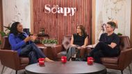 Sheila Ducksworth (Beyond the Gates), Greg Rikaart (Days of our Lives), and B&B's Rebecca Budig on Soapy | Image: CBS
